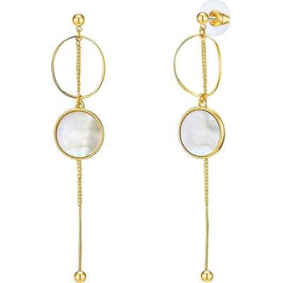 Lulu & Jane Stop metali Masa perłowa Kolczyki 1 ct Damski