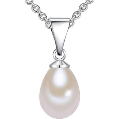 Valero Pearls Naszyjnik z pereł srebro wysokiej próby Perła hodowlana słodkowodna srebrny Naszyjniki 1 ct Damski