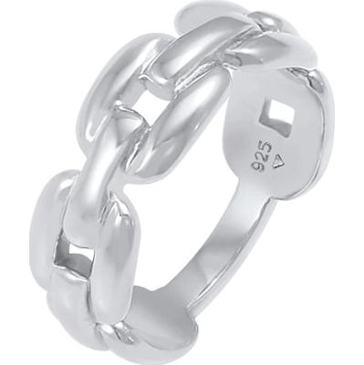 Elli Ladies Links Oval Chain Look Trend Blogger w 925 Sterling Silver Pierścionki 1 ct Damski