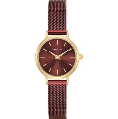 EASTSIDE Zegarek kwarcowy Stal nierdzewna Bordeaux Zegarki damskie 1 ct Damski