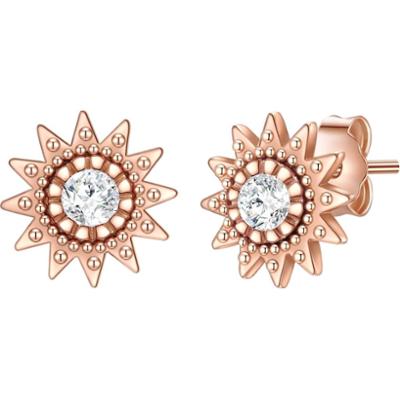 Glanzstücke München Kolczyki Słońce z Srebro wysokiej próby w Różowy złoty 1 ct Damski
