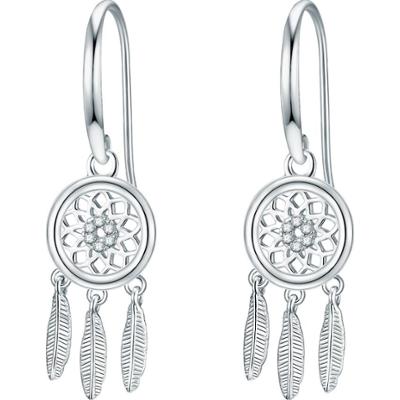 Rafaela Donata Kolczyki wiszące srebrne Lapacz snów srebro wysokiej próby Cyrkonia srebrny 1 ct Damski