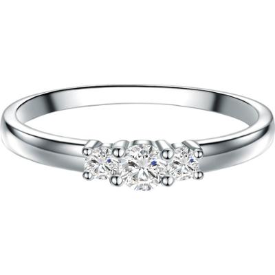 Trilani Srebrny pierścionek srebro wysokiej próby Topaz srebrny Pierścionki 1 ct Damski