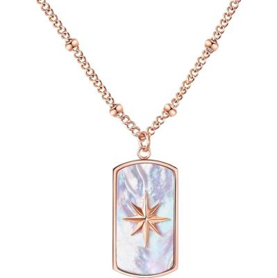 Valero Pearls Stal nierdzewna Masa perłowa Naszyjniki 1 ct Damski