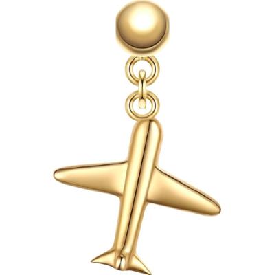 Glanzstücke München Charm Samolot Srebro wysokiej próby Żółte złoto Wisiorki 1 ct Damski