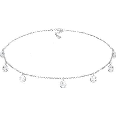 Elli Damski choker z smiling face Basic wykonany ze srebra próby 925 Sterling Silver Naszyjniki 1 ct