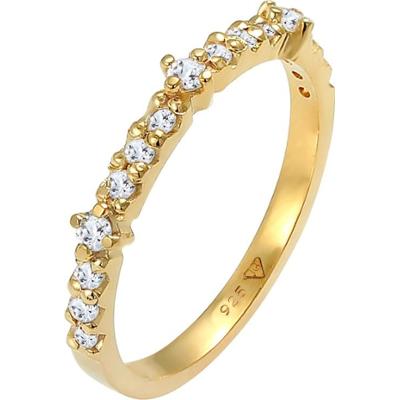 Elli PREMIUM Damski zaręczynowy Memoire Eternity symbol miłości z topazem srebro 925 Sterling Silver Pierścionki 1 ct