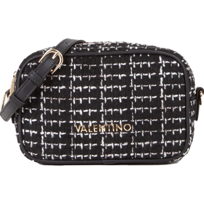 Valentino by Mario Valentino Torba przez ramię Tweed Multi Torby na ramię 1 ct Czarny Damski