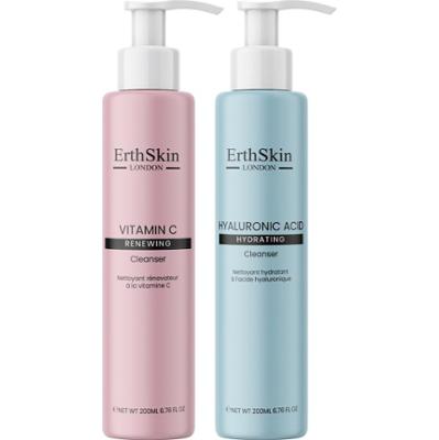 ErthSkin London Podwójny żel oczyszczający Duo Żele do mycia twarzy 1 ct Damski