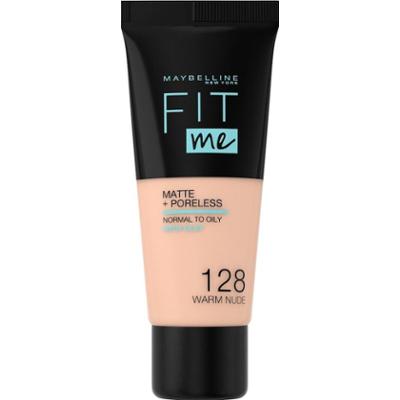 Maybelline Fit Me Matte Poreless Podkłady 30 ml 128 Warm Nude