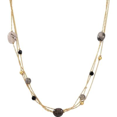 EASTSIDE Łańcuszek Stal nierdzewna Żółte złoto Naszyjniki 1 ct Damski