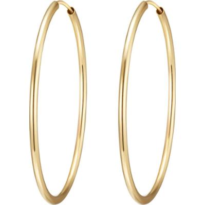 Rafaela Donata Srebrne kolczyki kreole srebro wysokiej próby różowe złoto Kolczyki 1 ct Damski