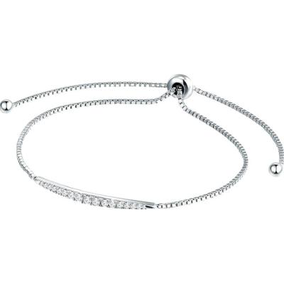 Trilani Srebrna bransoleta srebro wysokiej próby Cyrkonia srebrny Bransoletki 1 ct Damski