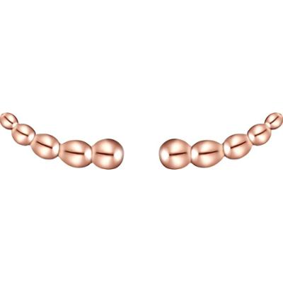 Glanzstücke München Srebrne kolczyki sztyfty srebro wysokiej próby różowe złoto Kolczyki 1 ct Damski