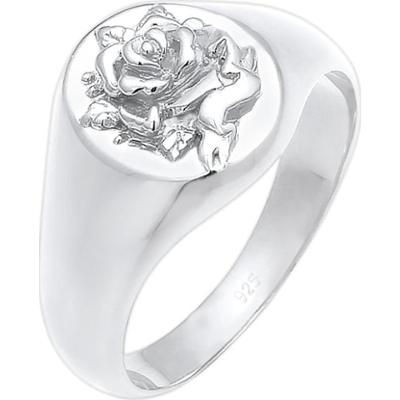 Elli Damski sygnet Rose 80s Look Blogger w srebra próby 925 Pierścionki 1 ct