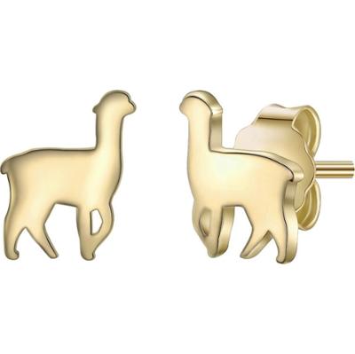 Glanzstücke München Srebrne kolczyki sztyfty Alpaka srebro wysokiej próby różowe złoto Kolczyki 1 ct Damski