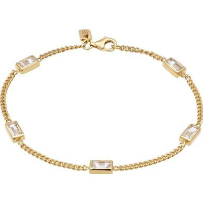 KUZZOI Bransoletka Mężczyźni Prostokątny Łańcuch Pancerny Topaz Szmaragd Biały 925 Sterling Silver Prezenty Dla Mężczyzn 21 cm Bransoletki 1 ct Męskie