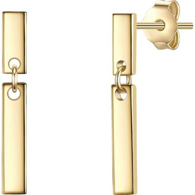 Glanzstücke München Kolczyki wiszące srebrne srebro wysokiej próby żółte złoto 1 ct Damski