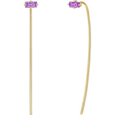 Glanzstücke München Kolczyki wiszące srebrne srebro wysokiej próby Cyrkonia różowe złoto 1 ct Damski