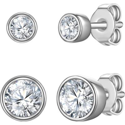 Rafaela Donata Komplet (2 kolczyki) z Srebro wysokiej próby w Srebrny Kolczyki 1 ct Damski