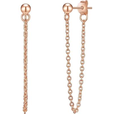 Glanzstücke München Kolczyki z Srebro wysokiej próby w Różowy złoty 1 ct Damski