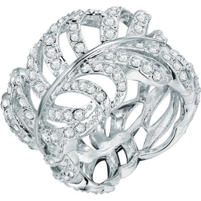 Lulu & Jane Stop metali Zdobienie kryształkami Swarovski® Pierścionki 1 ct Damski