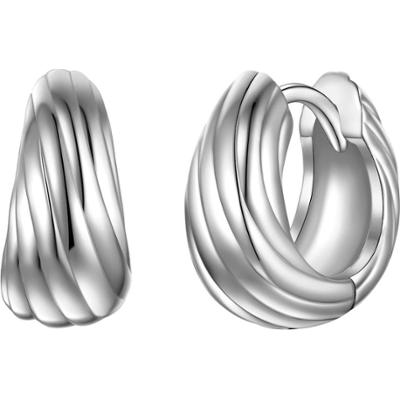 Rafaela Donata Kolczyki z Srebro wysokiej próby w Srebrny 1 ct Damski