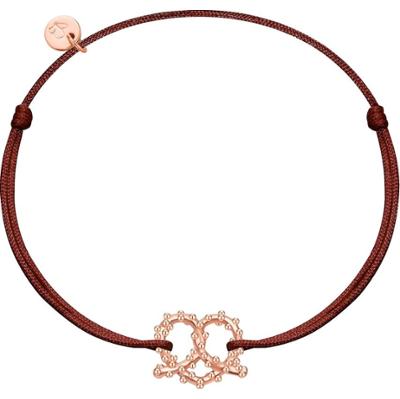 Glanzstücke München Bransoletka Precel serce Srebro wysokiej próby Srebrny Bransoletki 1 ct Damski