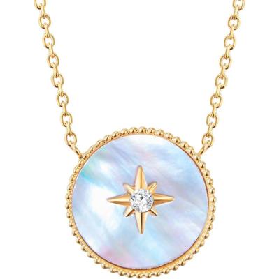 Valero Pearls Stal nierdzewna Preciosa Masa perłowa Naszyjniki 1 ct Damski