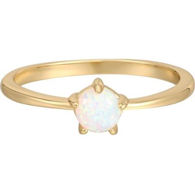 Rafaela Donata Pierścionek Srebro wysokiej próby Żółte złoto Pierścionki 1 ct Damski