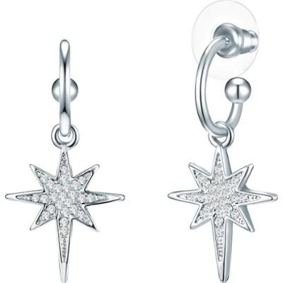Lulu & Jane Gwiazda Stop metali Szkło Kolczyki 1 ct Damski
