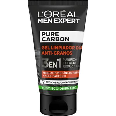 L´Oréal Men Expert MEN EXPERT żel oczyszczający przeciw wypryskom z czystym węglem 3w1 Oczyszczanie twarzy 100 ml Męskie