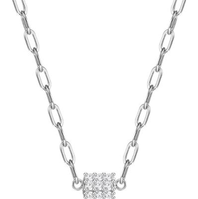 Glanzstücke München Naszyjnik srebrny srebro wysokiej próby Cyrkonia srebrny Naszyjniki 1 ct Damski