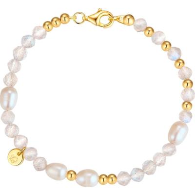 Glanzstücke München Bransoletka z Srebro wysokiej próby w Żółte złoto Bransoletki 1 ct Damski