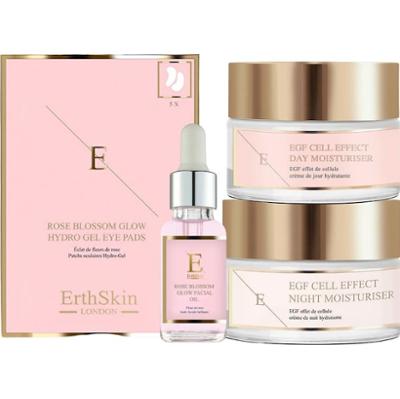 ErthSkin London Zestaw rozświetlający EGF + płatki róży Kremy na noc 1 ct Damski