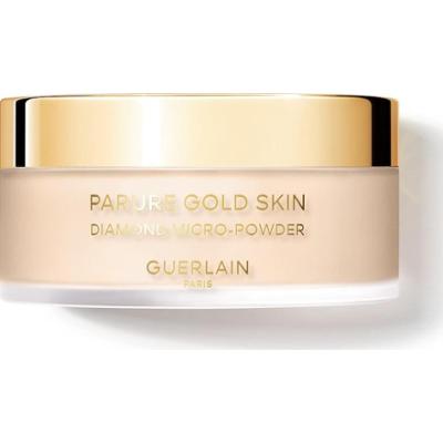 Guerlain PARURE GOLD SKIN DIAMOND MICRO-POWDERMICRO-PERFECTION LOOSE POWDER JASNOŚĆ & PROMIENNOŚĆ Efekt odmłodzenia Pudry 35 g 02 - BEIGE