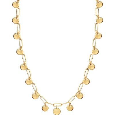Lulu & Jane Łańcuszek z Stop metali w Żółte złoto Naszyjniki 1 ct Damski