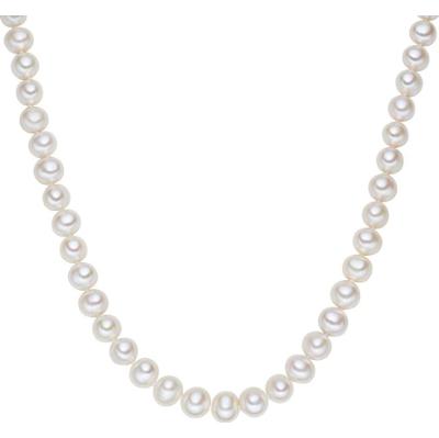 Lulu & Jane Srebro wysokiej pr óby Perła hodowlana słodkowodna Naszyjniki 1 ct Damski