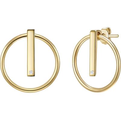 Lulu & Jane Srebro wysokiej pr óby Brylant Kolczyki 1 ct Damski