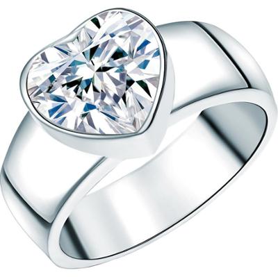 Rafaela Donata Pierścionek Serce Srebro wysokiej próby Srebrny Pierścionki 1 ct Damski