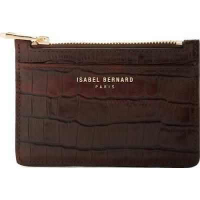Isabel Bernard Uchwyt na karty Isabel Bernard Honoré Aveline brązowy - skóra Portfele 1 ct Damski