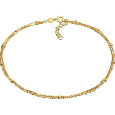 Elli Damska bransoletka na kostkę warstwowa kula w srebrze 925 Sterling Silver Bransoletki na nogę 1 ct Damski