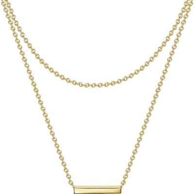 Glanzstücke München Łańcuszek z Srebro wysokiej próby w Żółte złoto Naszyjniki 1 ct Damski
