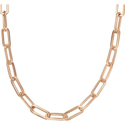Lulu & Jane Łańcuszek z Stop metali w Różowy złoty Naszyjniki 1 ct Damski