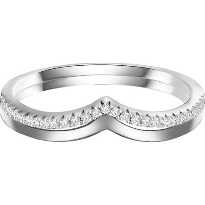 Glanzstücke München Srebrny pierścionek srebro wysokiej próby Cyrkonia srebrny Pierścionki 1 ct Damski