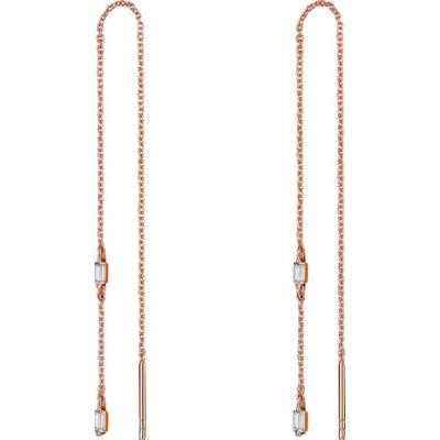 Glanzstücke München Kolczyki wiszące srebrne srebro wysokiej próby Cyrkonia żółte złoto 1 ct Damski