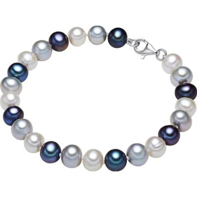 Valero Pearls Bransoletka z pereł srebro wysokiej próby Perła hodowlana słodkowodna srebrny Bransoletki 1 ct Damski