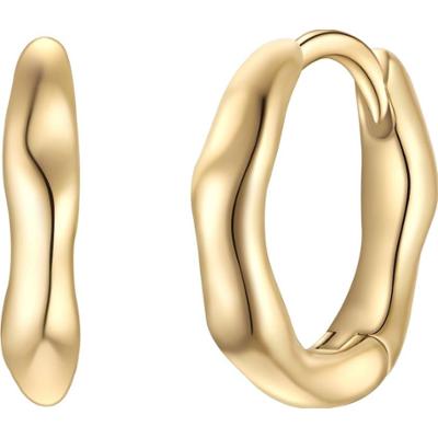 Glanzstücke München Kolczyki Srebro wysokiej próby Żółte złoto 1 ct Damski