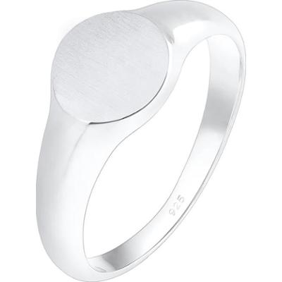 Elli Siegelring Royal Matt Geo Basic Trend 925 Silber Pierścionki 1 ct Damski