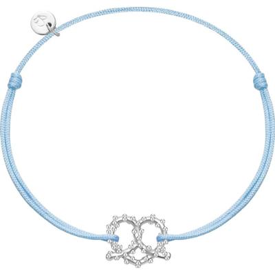 Glanzstücke München Bransoletka Precel serce Srebro wysokiej próby Srebrny Bransoletki 1 ct Damski